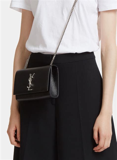 kate small monogram ysl chain shoulder bag|KATE SMALL IN GRAIN DE POUDRE EMBOSSED LEATHER.